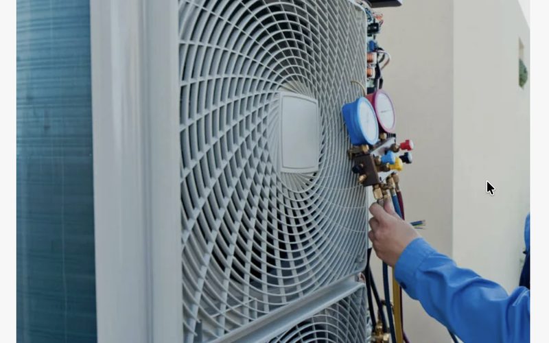Ремонт кондиционеров в Колтуши — иллюстрация: работа мастера, этап 6